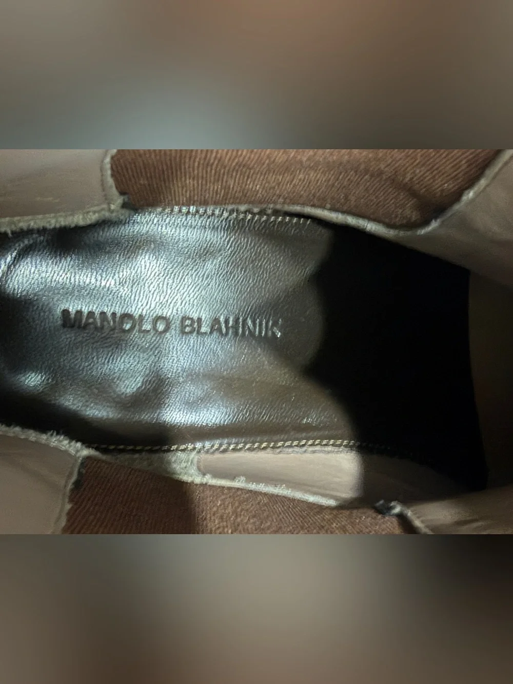 Manolo Blahnik Delsa Suede Chelsea Boots 11.5 UK / 12.5 US Brown Italy $1400